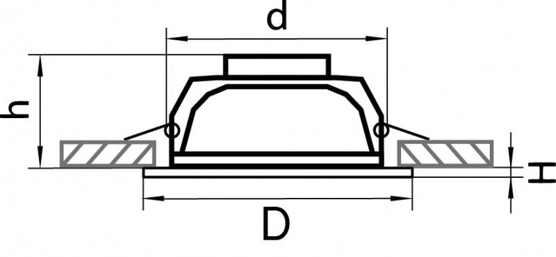 Встраиваемый светильник Lightstar 213355