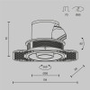 Встраиваемый светильник Maytoni DL127-8W4K-TRS-W