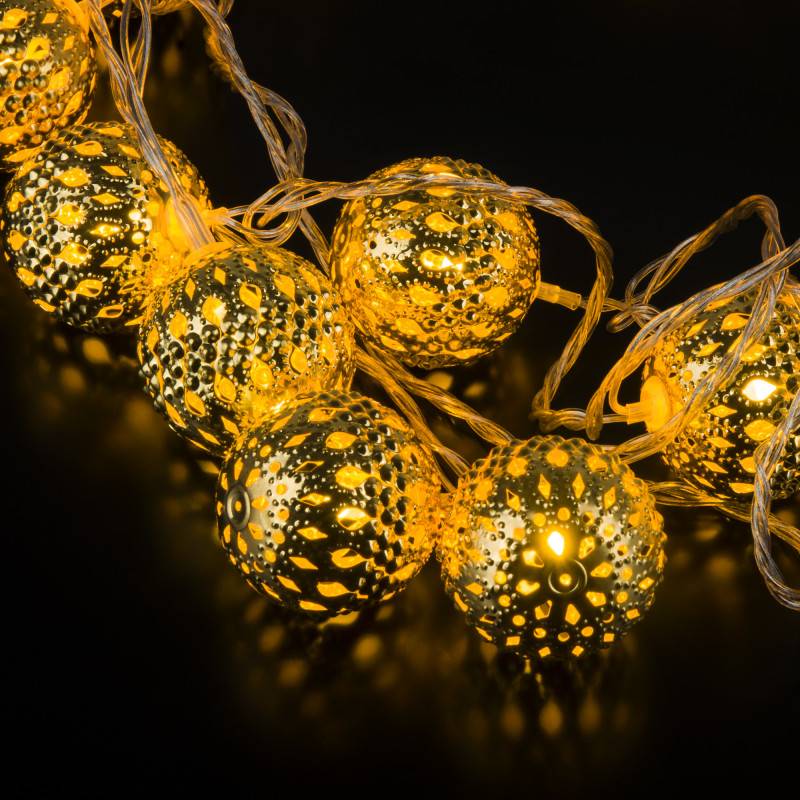 Светодиодная нить Eurosvet 400-003 золото/теплый белый с эффектом мерцания 2,