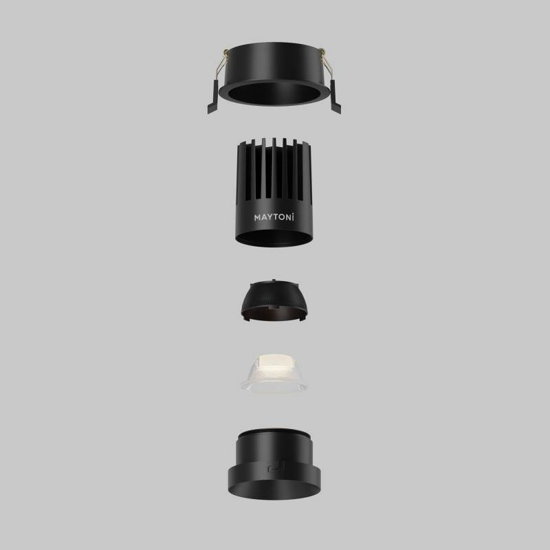 Встраиваемый светильник Maytoni Technical DL117-15W-2.7K-B