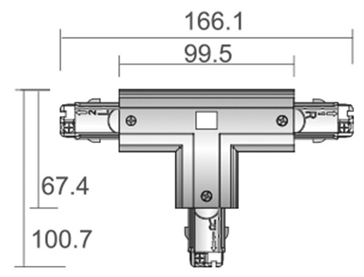 Соединитель T-образный для треков Deko-Light D Line 710027