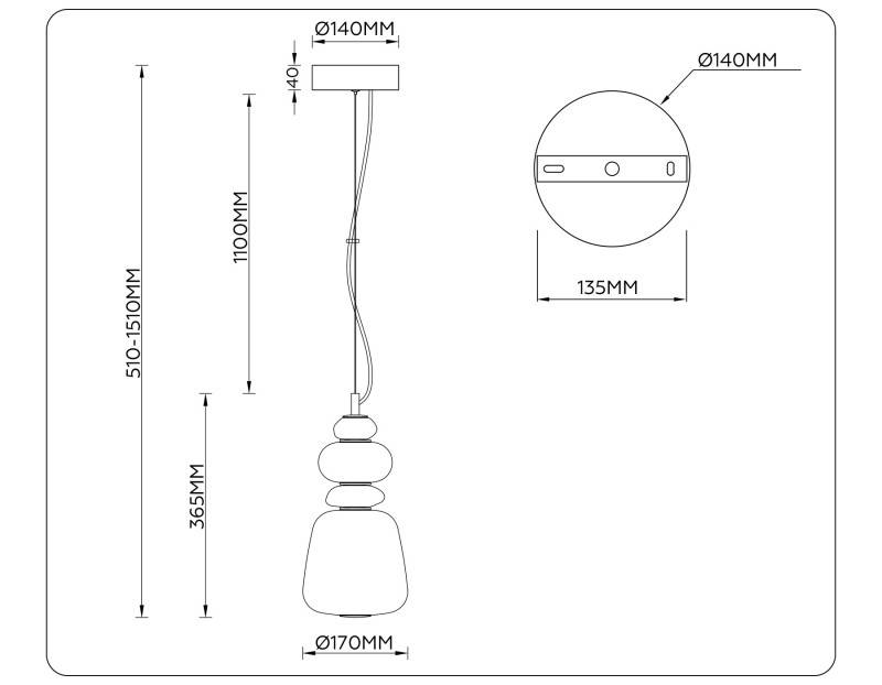 Подвесной светильник Ambrella Light LH53162