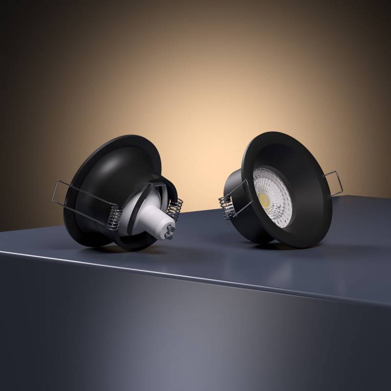 Влагозащищенный светильник Elektrostandard 25061/01 GU10 черный IP44