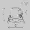 Встраиваемый светильник Maytoni DL127-8W3K-B