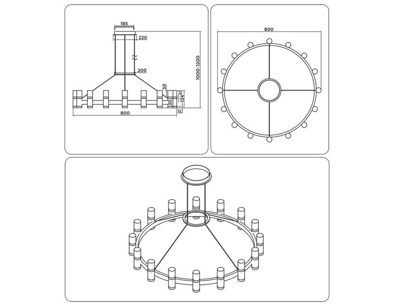 Подвесная люстра Ambrella Light FL6208