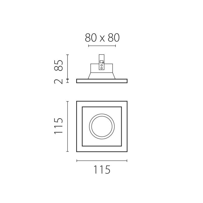 Встраиваемый светильник Lightstar D51606WMOD