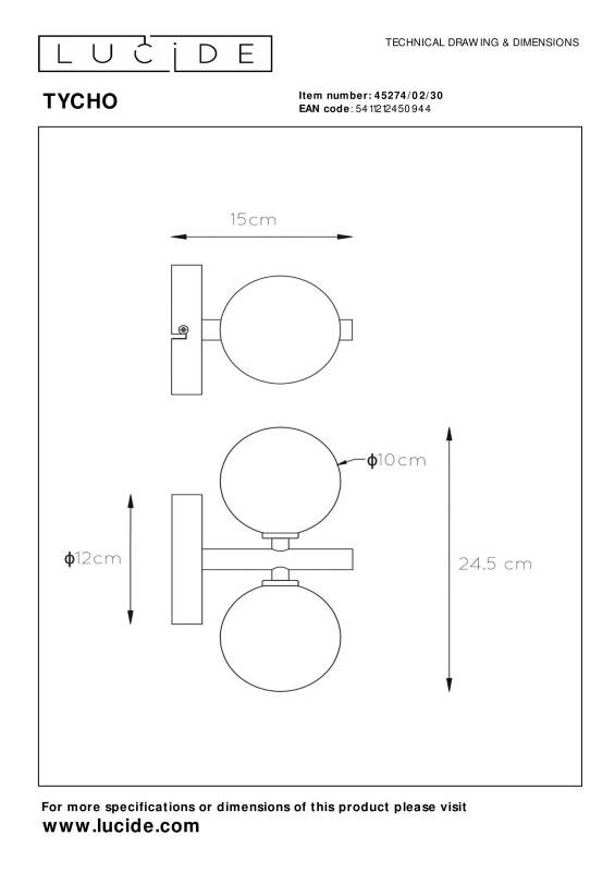Бра LUCIDE 45274/02/30
