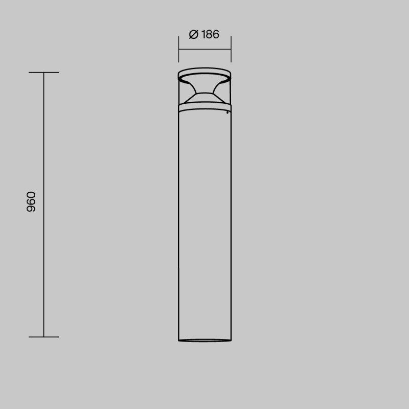 Садово-парковый светильник Maytoni O496FL-L21B3K2