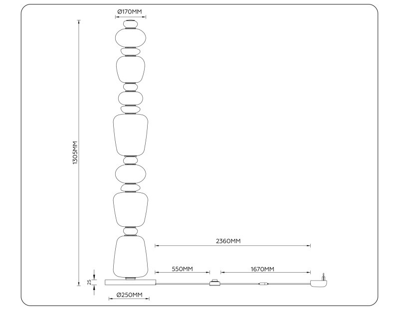 Торшер Ambrella Light LH53172