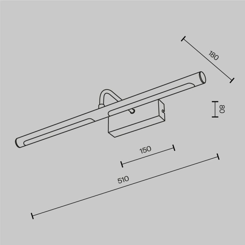 Светильник для картин Maytoni MIR266WL-L12BS4K