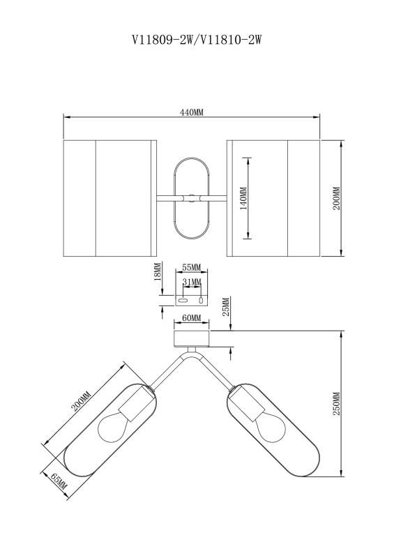 Бра Moderli V11809-2W