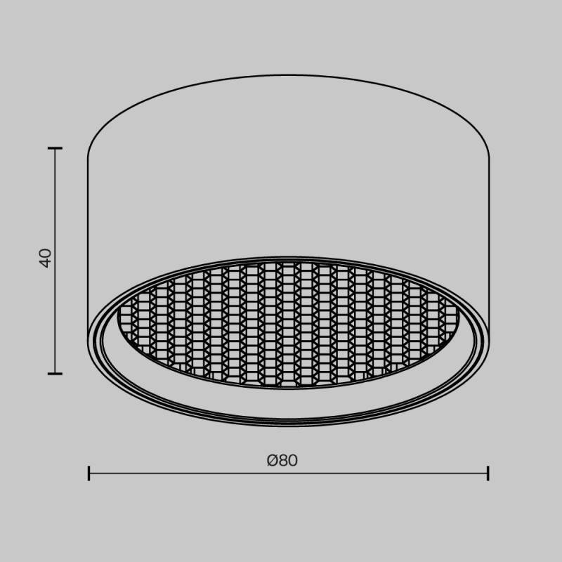 Влагозащищенный светильник Maytoni Technical C122CL-L7-3K-BS