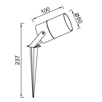 Грунтовый светильник Mantra 9288