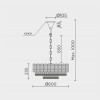 Подвесная люстра MODELUX ML.7092.600 GD