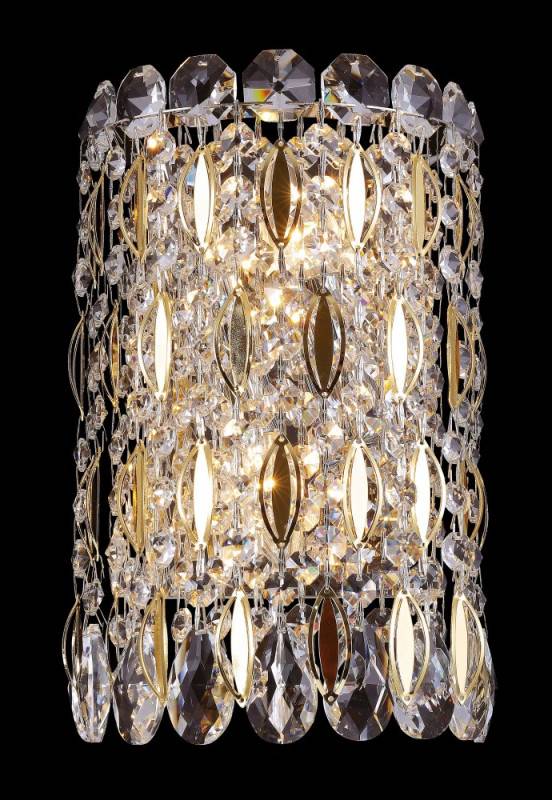 Бра Crystal Lux LIRICA AP2 CHROME/GOLD-TRANSPARENT