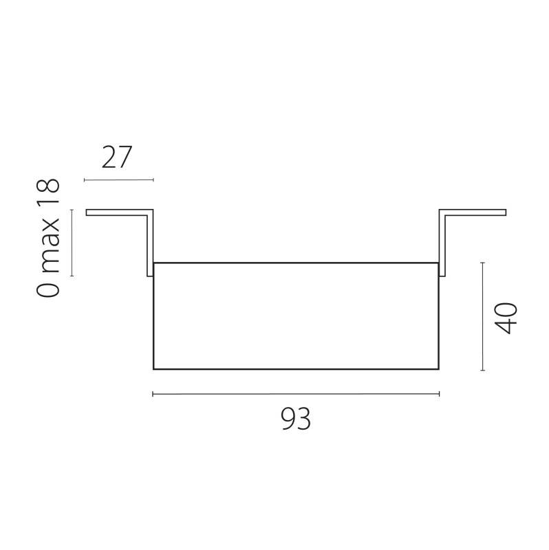 Встраиваемый светильник Lightstar G214606WMOD