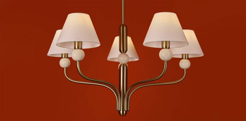 Люстра на штанге Freya FR2058PL-05BS