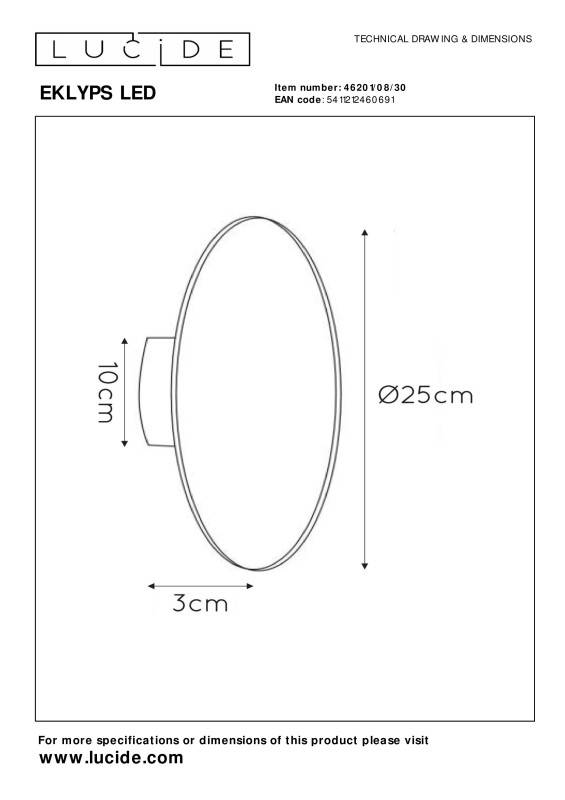 Бра LUCIDE 46201/08/30