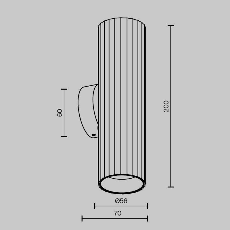 Бра Maytoni Technical C106WL-02-GU10-BS