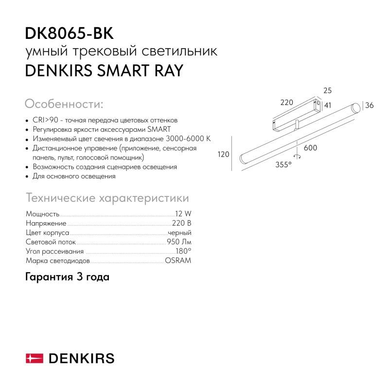 Светильник на шине Denkirs DK8065-BK