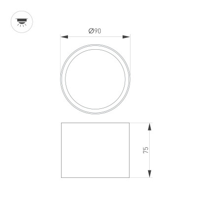 Влагозащищенный светильник Arlight 055006