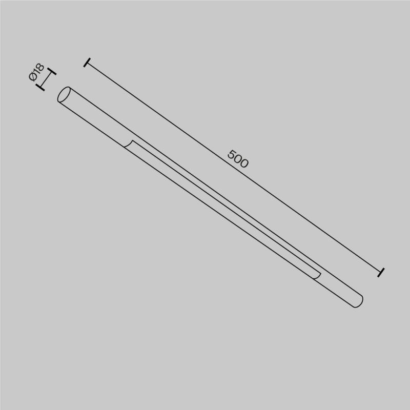 Светильник на шине Maytoni Technical C100CL-L500-12W3-6K-B