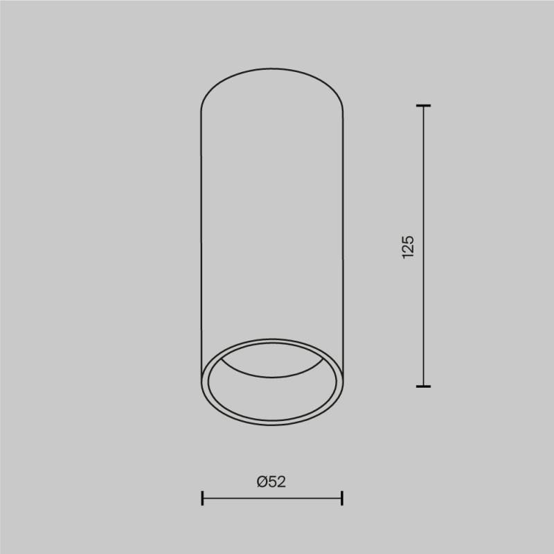 Накладной светильник Maytoni Technical C056CL-L12W3K-W-PT