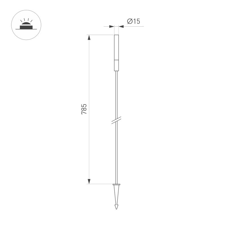 Грунтовый светильник Arlight 050682