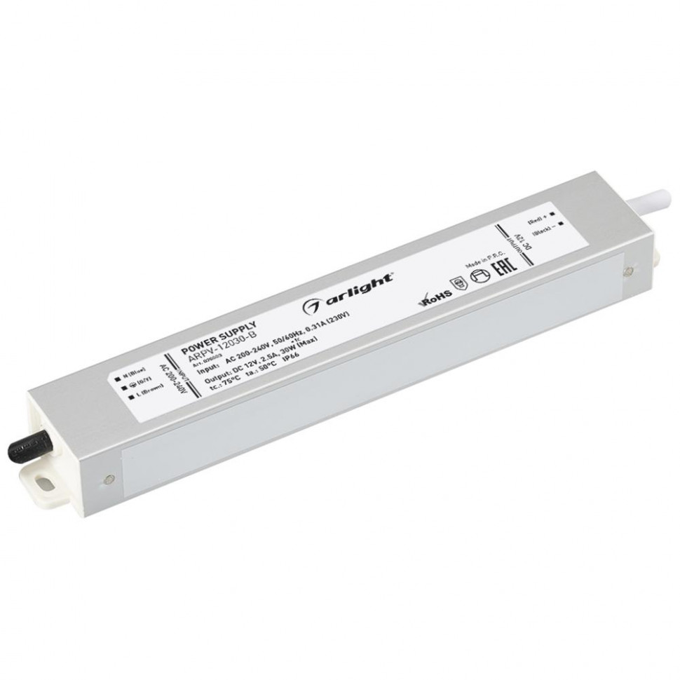 Блок питания Arlight ARPV 30W, 12V, IP67, Металл ARPV-12030-B