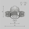 Встраиваемый светильник Maytoni DL128-10W4K-TRS-B