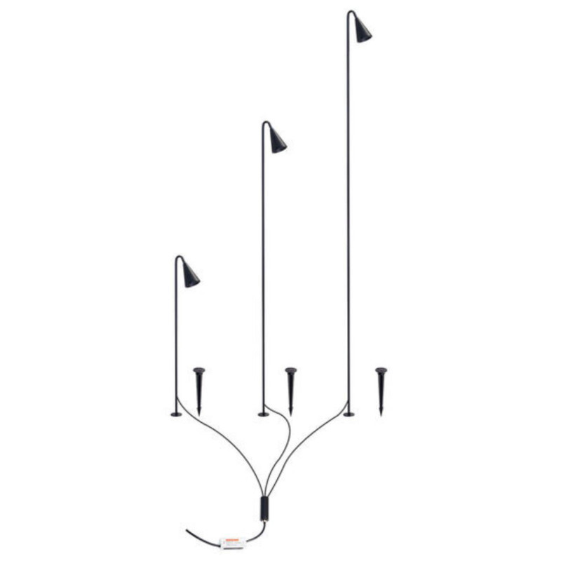 Грунтовый светильник ARTE Lamp A1084PA-3BK