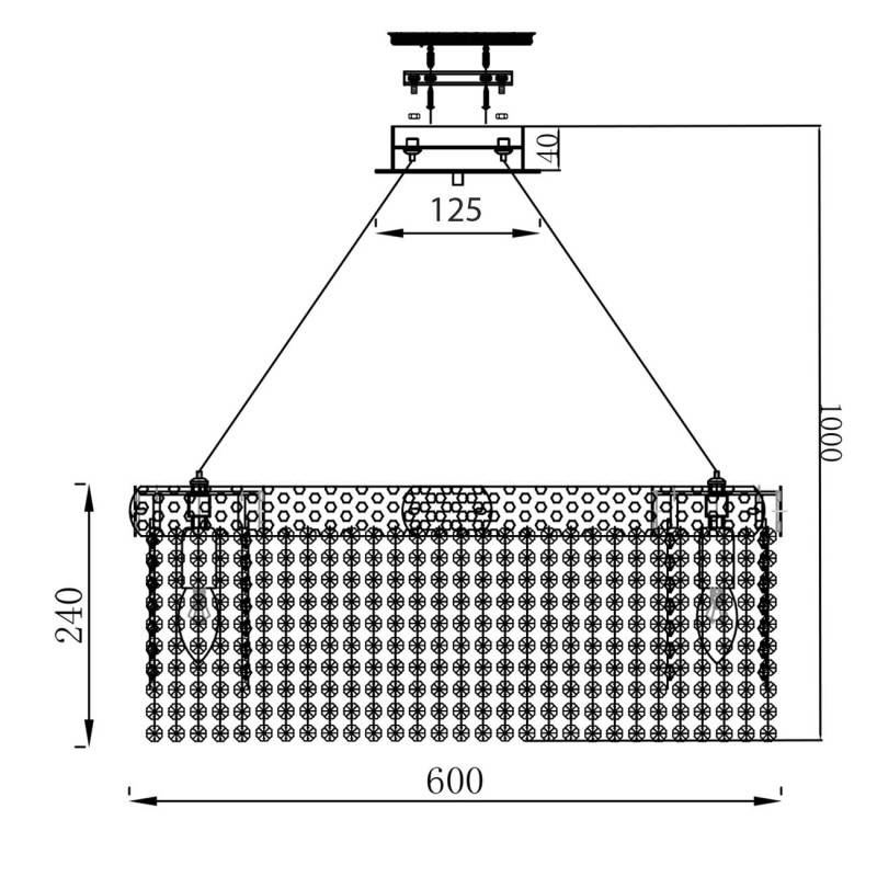 Подвесная люстра Escada l10170/10