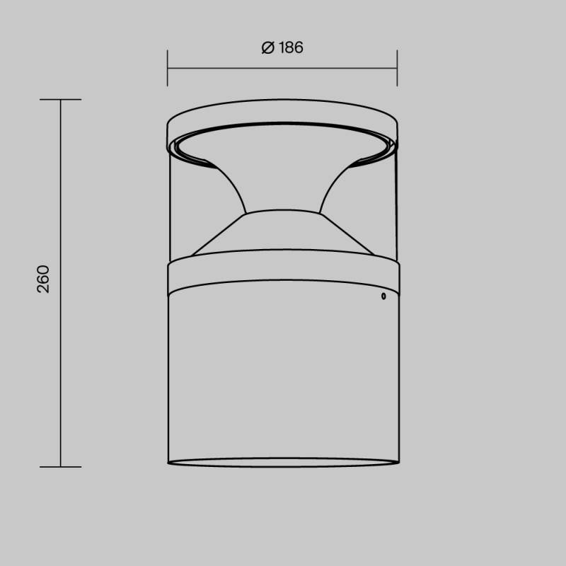 Садово-парковый светильник Maytoni O496FL-L21B3K