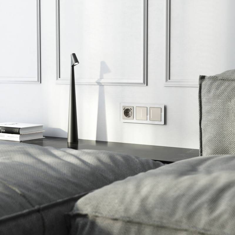 Выключатель Werkel W4512014 дымчатый