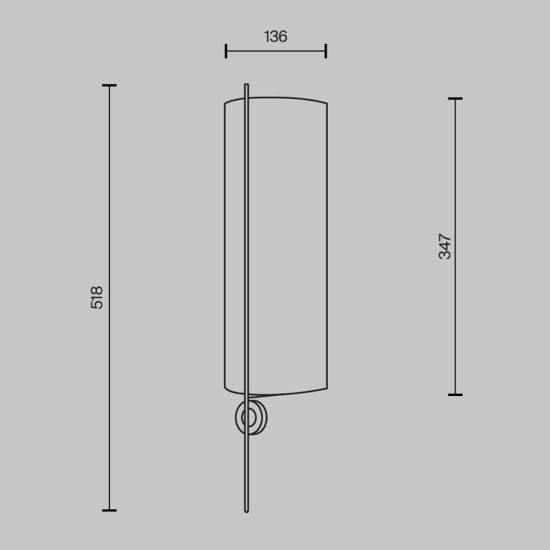 Бра Maytoni MOD437WL-02BG1