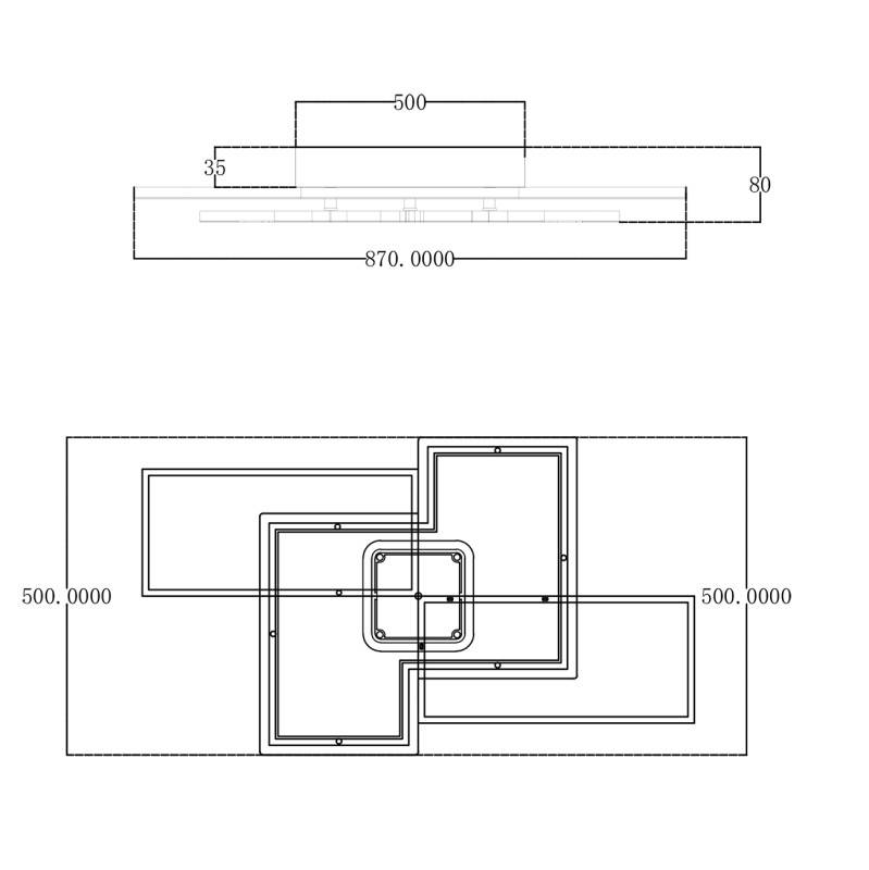 Накладная люстра Escada 10216/S LED