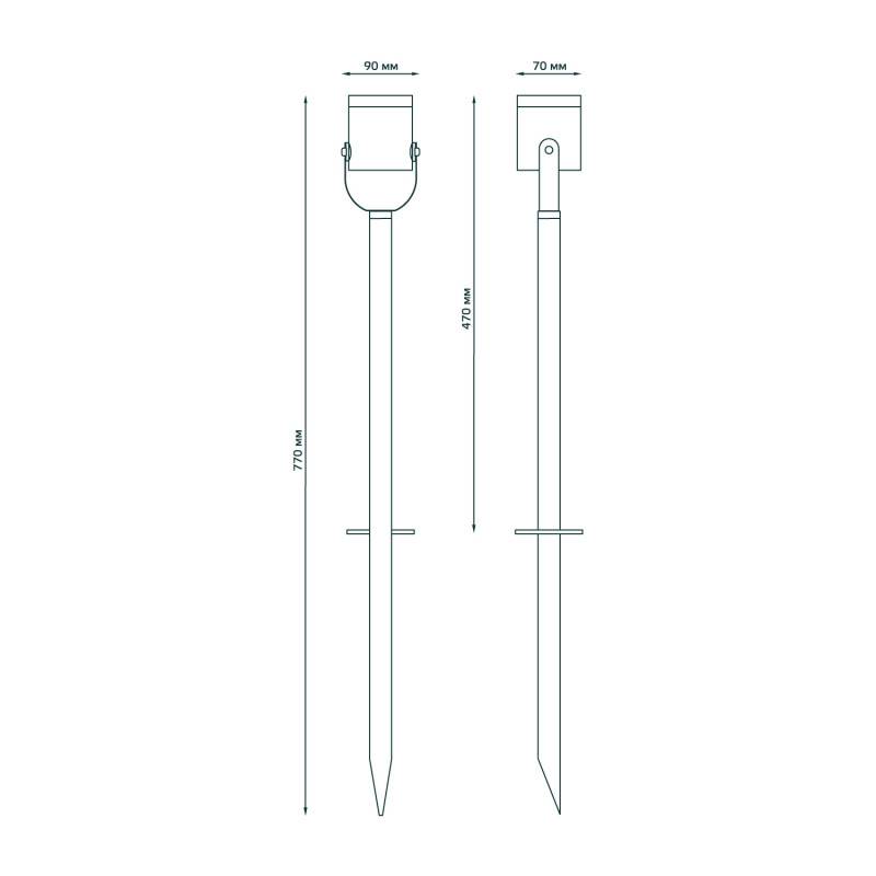 Грунтовый светильник Gauss GD155