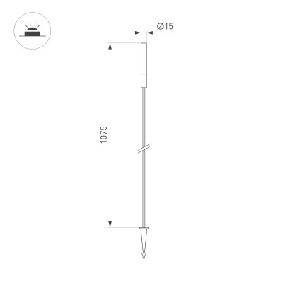 Грунтовый светильник Arlight 050683