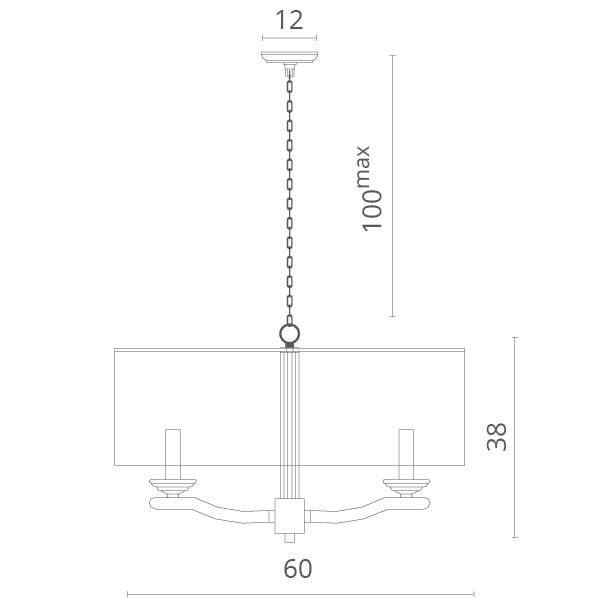 Подвесная люстра Divinare 1163/01 SP-6