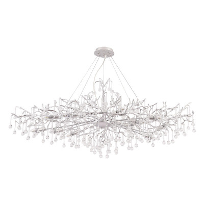 Подвесная люстра Crystal Lux REINA V2 SP12 L1500 SILVER PATINA