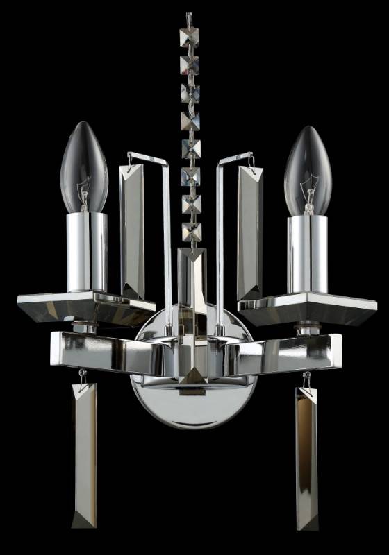 Бра Crystal Lux MARRON AP2 CHROME