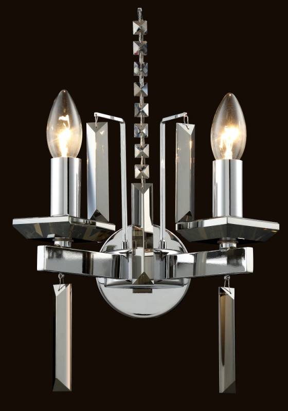 Бра Crystal Lux MARRON AP2 CHROME