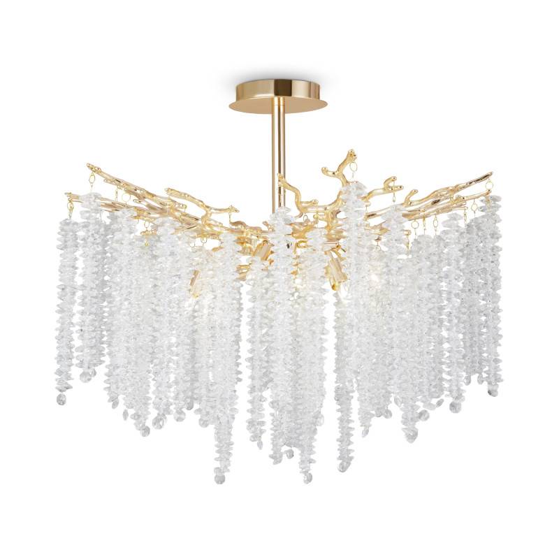 Люстра на штанге Freya FR1010CL-08G