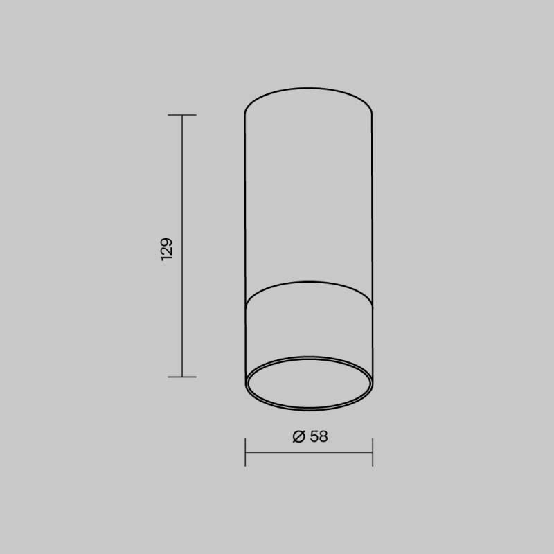 Влагозащищенный светильник Maytoni O499CL-L5B3K