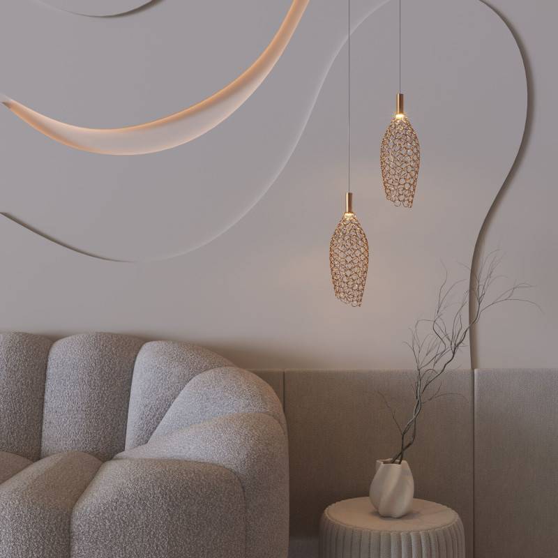 Подвесной светильник Eurosvet 90380/1 золото