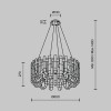 Подвесная люстра MODELUX ML.6621.14 CR