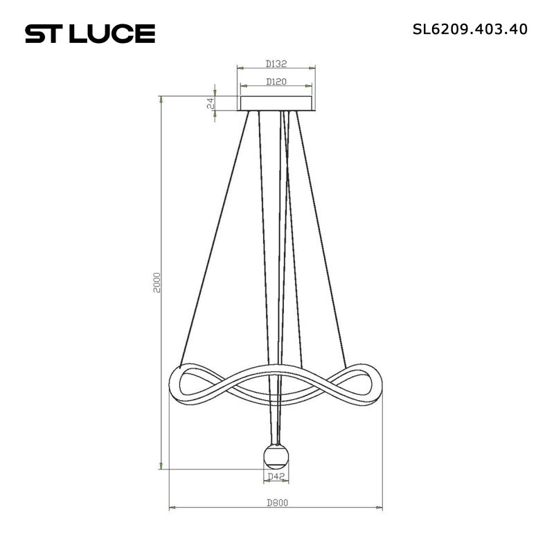 Подвесной светильник ST-Luce SL6209.403.40
