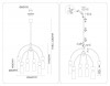 Люстра на штанге Ambrella Light LH53333