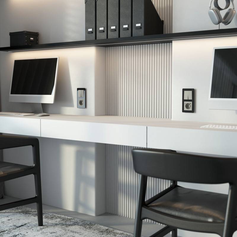 Выключатель Werkel W1222004 дымчатый