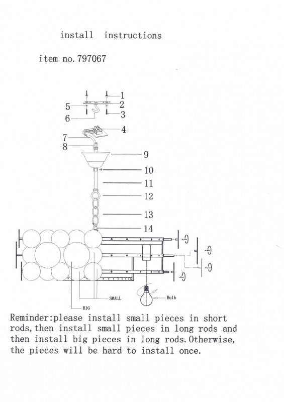 Подвесная люстра Lightstar 797067